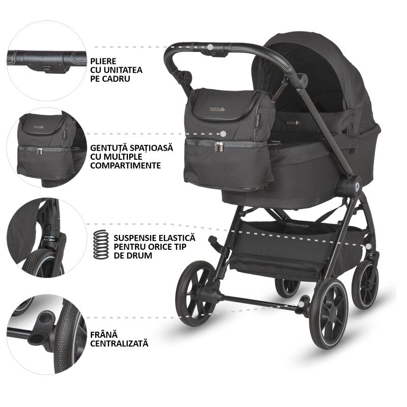 Coccolle Serry 2-in-1 Carucior Modular - imagine 6