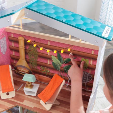 Casuta din lemn pentru papusi Marlow Kidkraft - imagine 9