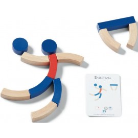 Joc Constructie Lemn Sportivi BS Toys, 71 Piese
