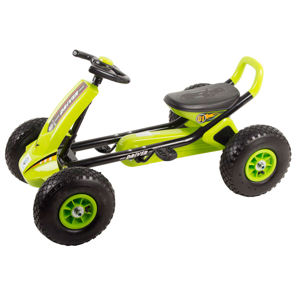 Kart Kidscare Verde cu Pedale - Aventură Active! - imagine 2