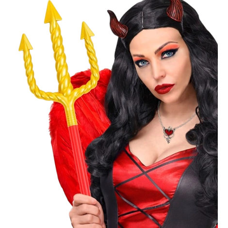 Trident Extensibil Rosu Widmann | Accesoriu Carnaval - imagine 3