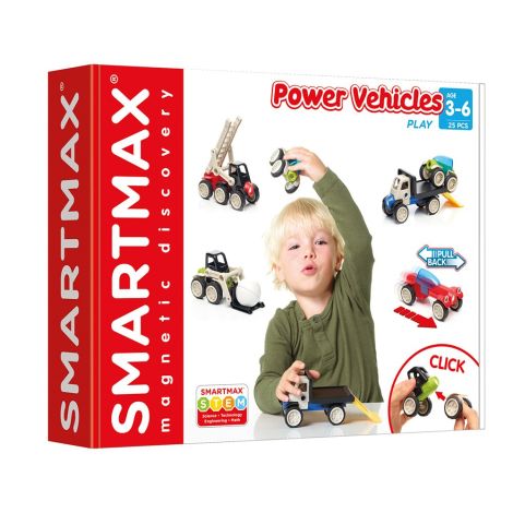 Smart Max Power Vehicles - Joc magnetic creativ
