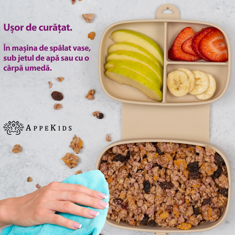 Caserola cu Ventuza AppeKids Antimurdarie - imagine 5