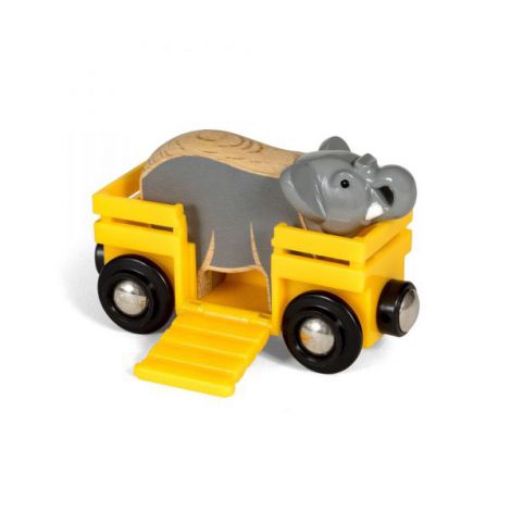 Vagon si Elefant Brio 33969 - Trenulet Lemn - imagine 4