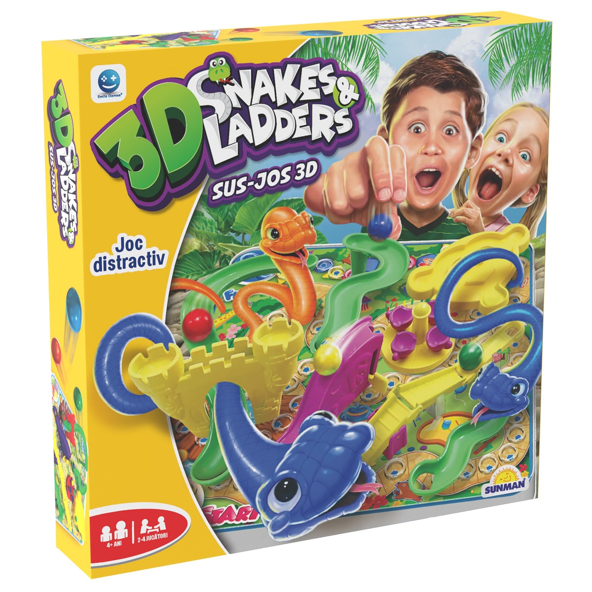 Joc 3D Snakes and Ladders Smile Games
