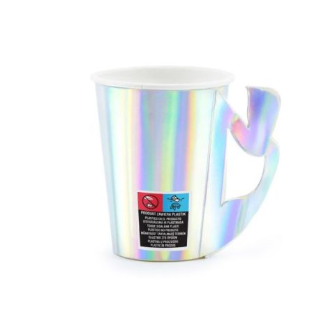 Pahare Sirena Iridescent Magice Party Deco - imagine 2