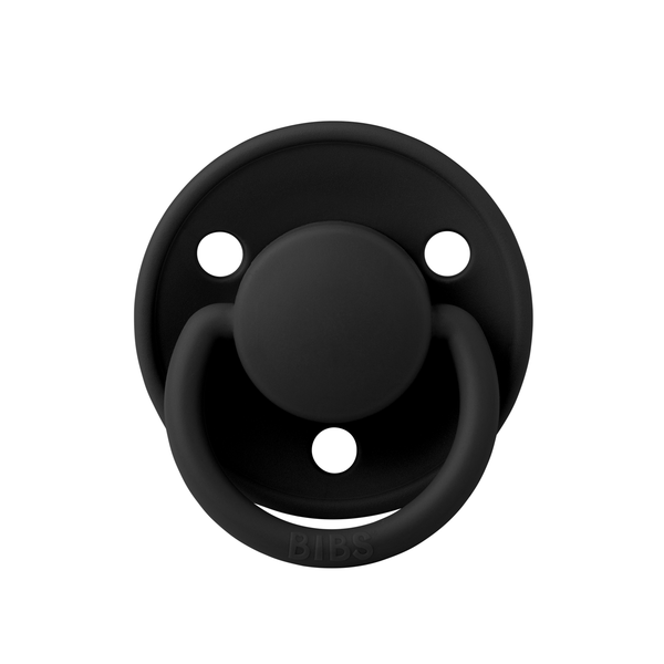 Suzeta Bibs Black Silicon, Tetină Rotundă 0-3 Ani - imagine 3