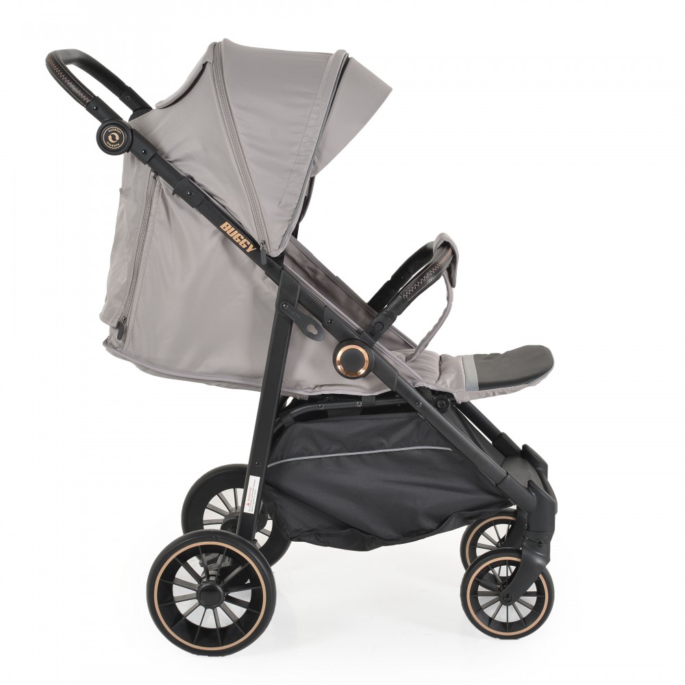 Carucior Moni Buggy Grey, Aluminiu, 0-22kg - imagine 4