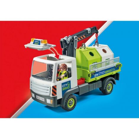 Playmobil Camion Reciclare - Jucarie Educativa - imagine 5