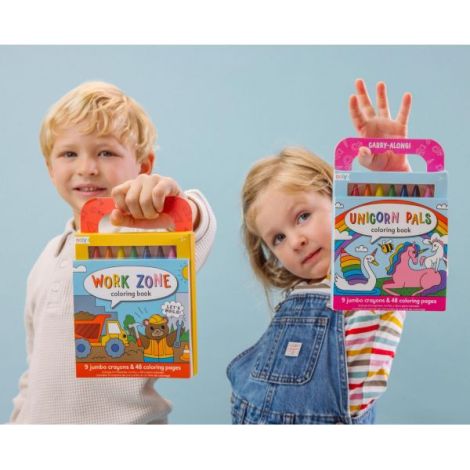 Ooly Set Colorat Constructii Portabil - 48 Pagini + 9 Creioane - imagine 5