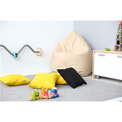 Fotoliu Puf Moje Bambino | Confort Premium, Bej - imagine 6
