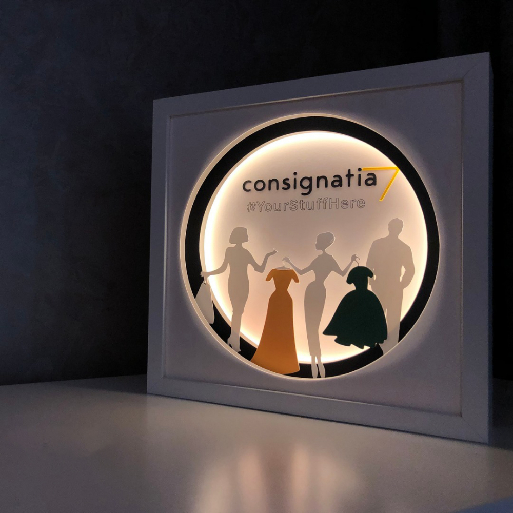 Tablou Luminos Logo 003 Noorhandmadeatelier | Deco