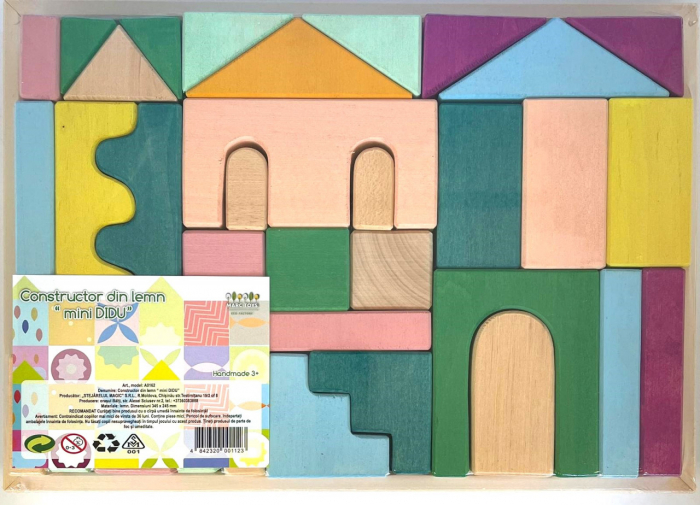 Set Constructor Lemn Mini Didu Marc Toys