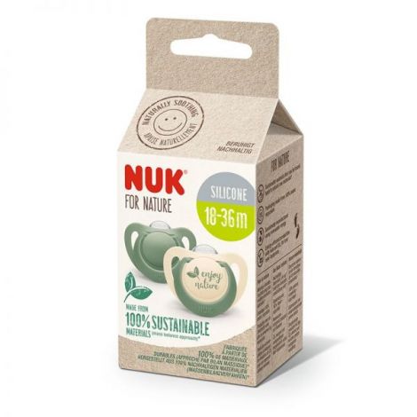 Suzete Nuk for Nature M3, 2 buc, Verde