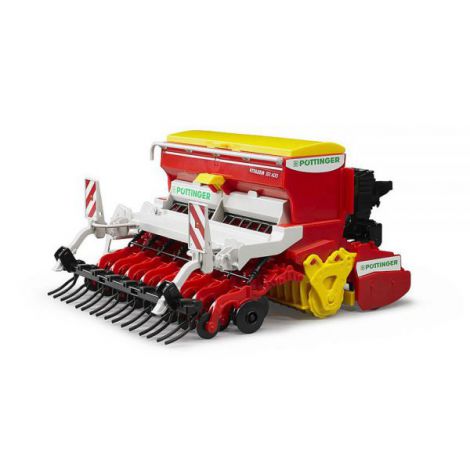 Bruder Grapă cu Semanatoare Pottinger - Jucărie Agricultură