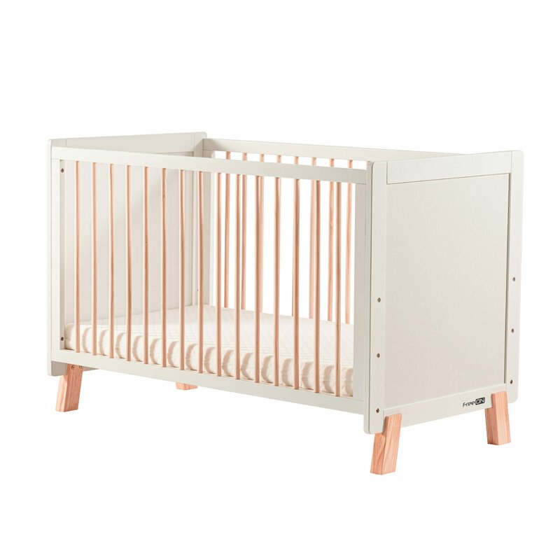 Patut lemn bebe 120x60 cm FreeON Ava Basic Alb - imagine 3