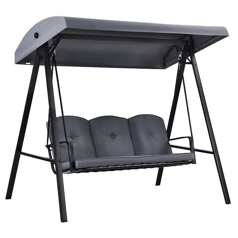 Balansoar gradina 3 locuri Procart cu copertina - imagine 2