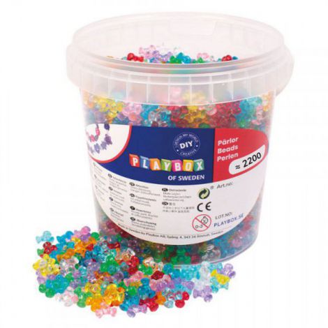 Set 2200 Margele Elice Playbox, Translucide