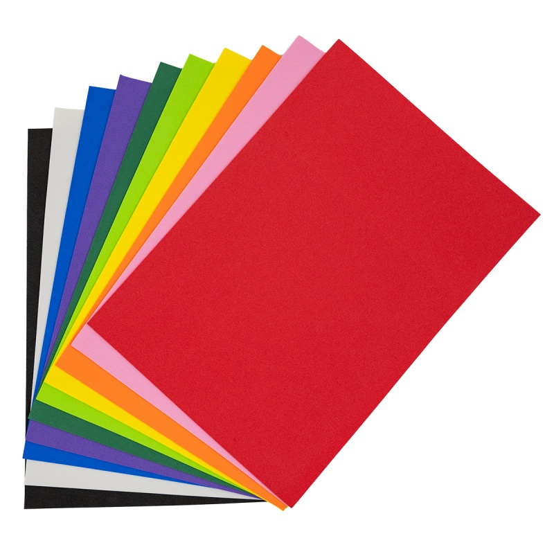 Hârtie Gumată A4 Colorart, 10 Culori, 1.3mm