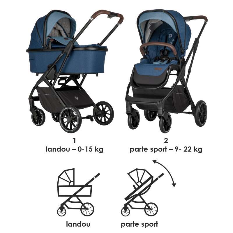 Coccolle Silene 2in1 Modular Carucior Copii - imagine 9