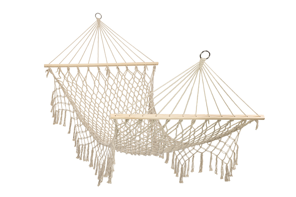Hamac Gradina Boho Ikonka, 200 cm, Relaxare Ecru
