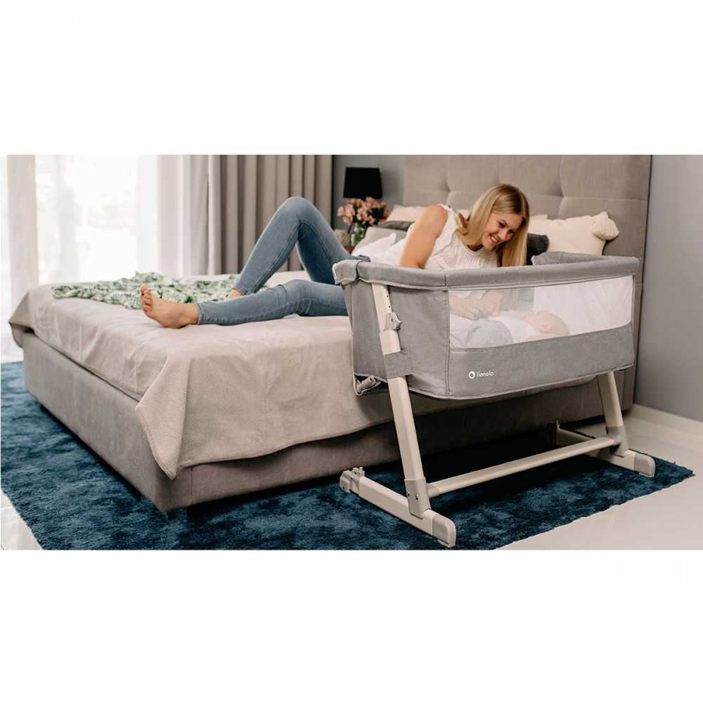Patut Co-Sleeper Theo 2in1 Lionelo Dark Grey - imagine 10
