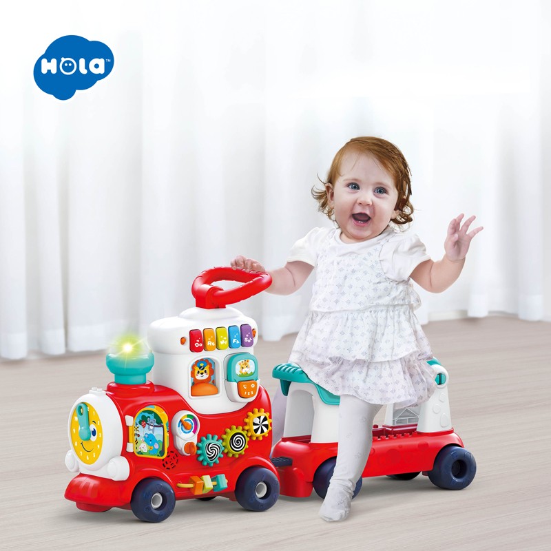 Antepremergator Trenulet 4 in 1 Jucarii bebe - imagine 4