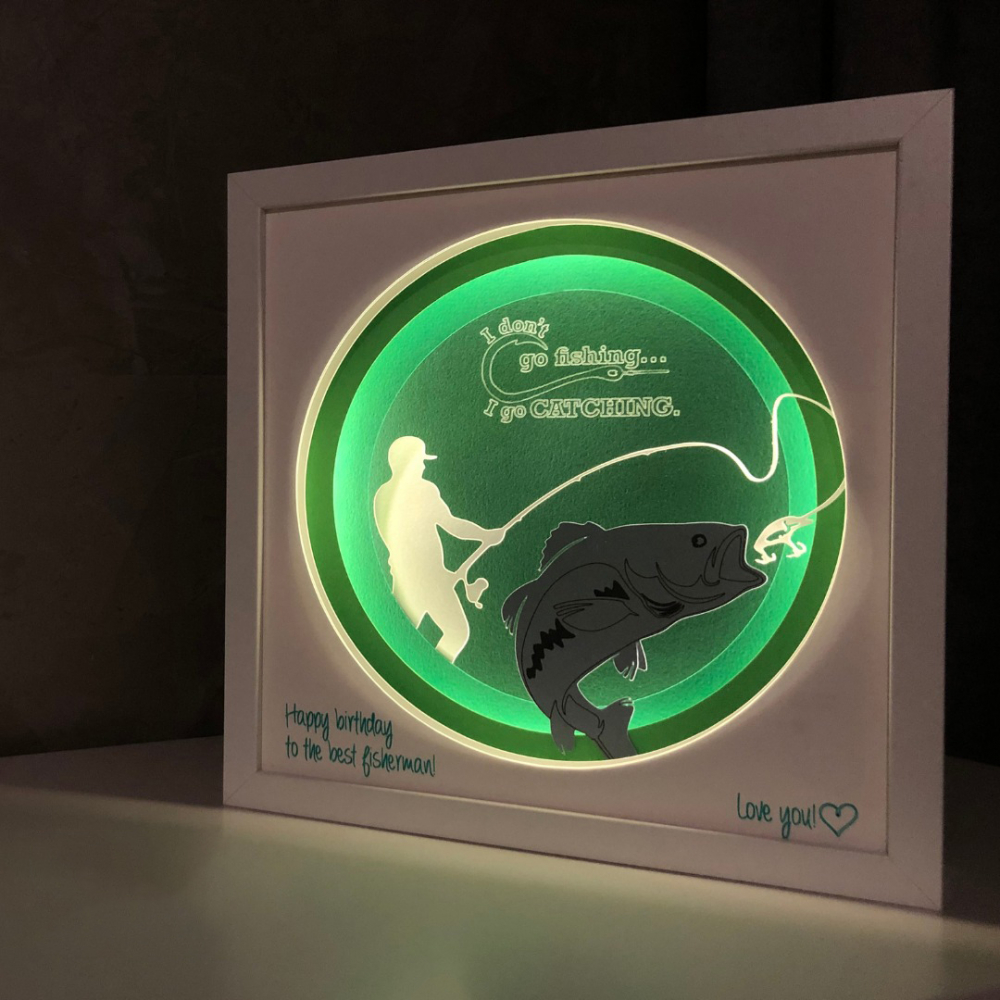 Tablou Luminos Pescuit 002 - Noorhandmadeatelier