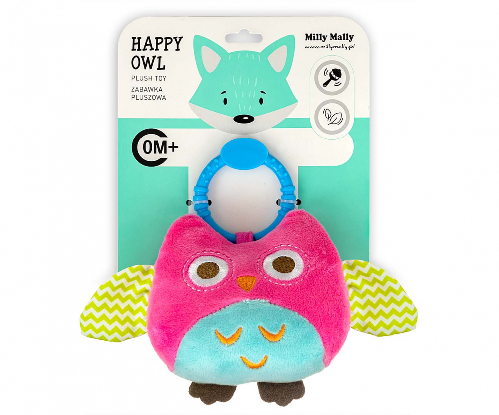Jucărie Plus Agățată Milly Mally Happy Owl Pink - imagine 4
