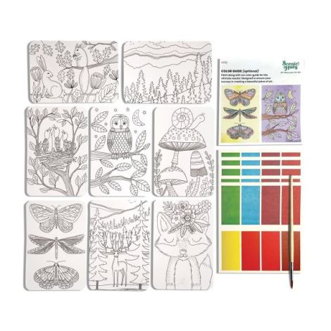 Ooly Set Acuarele DIY Scenic Hues Pădure - imagine 2