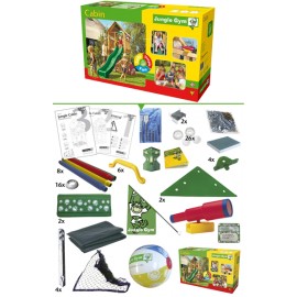 Spațiu de joacă Cabin Junglegym cu tobogan - imagine 4