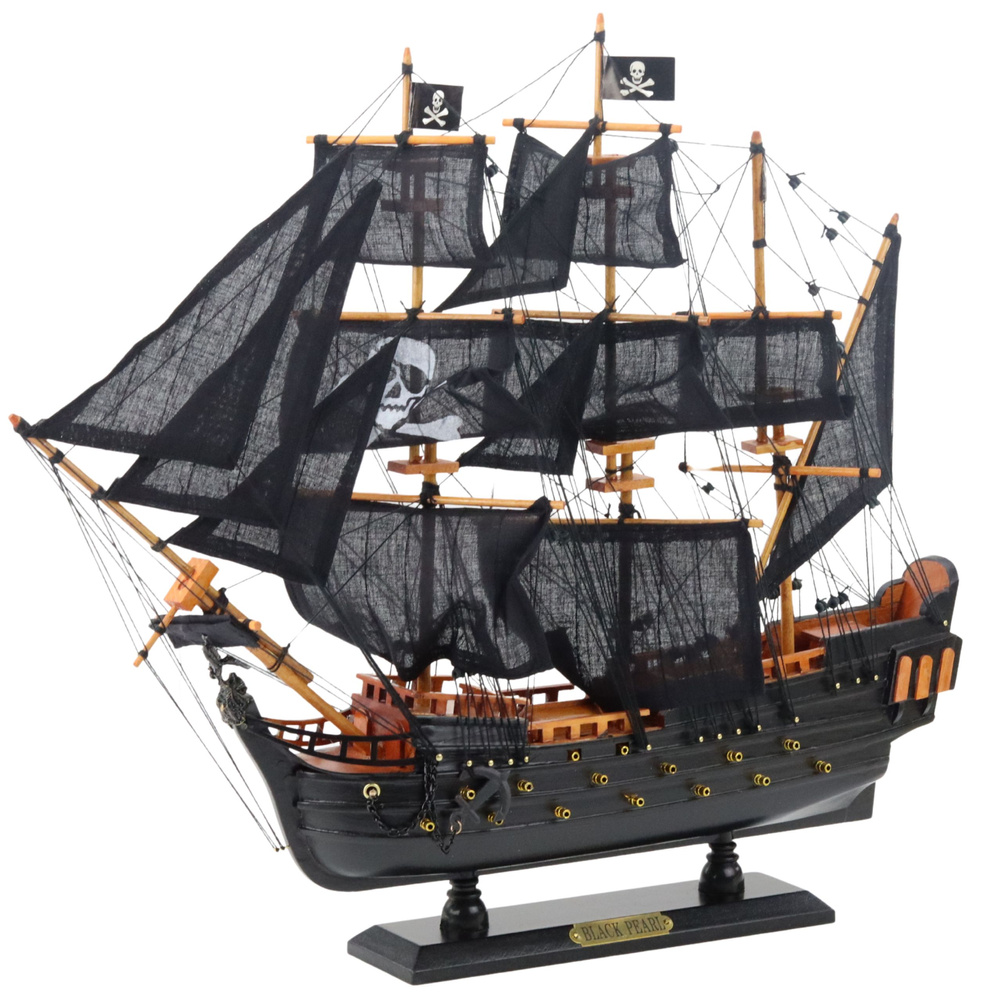 Nava Black Pearl LeanToys Pirat Lemn - imagine 2
