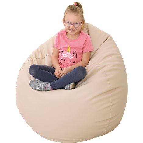 Fotoliu Puf Moje Bambino | Confort Premium, Bej - imagine 5