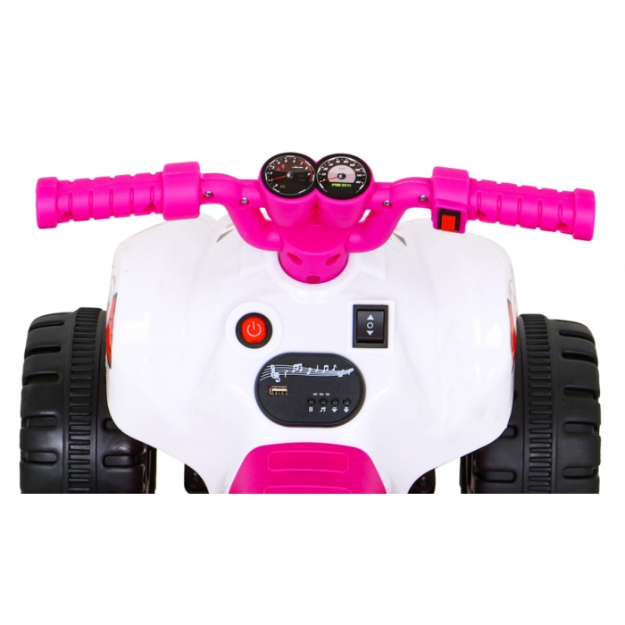 ATV Electric Roz pentru Copii Ramiz cu Audio - imagine 7