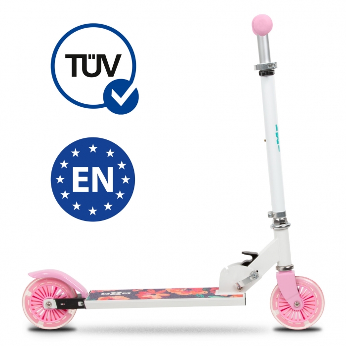 Trotineta WXM Skipo Floral Pliabilă cu LED - imagine 5