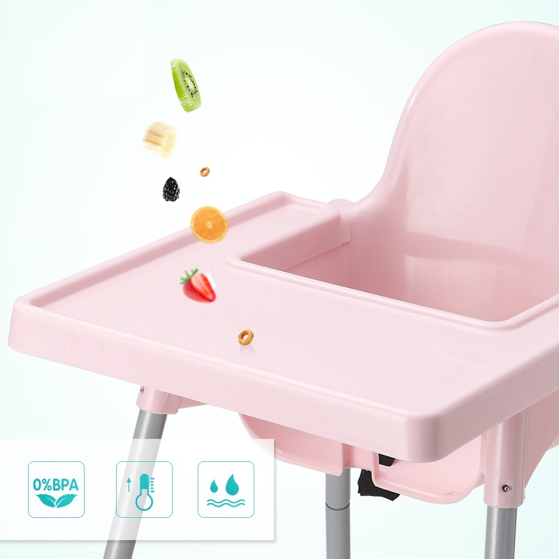 Scaun Masa Little Mom Pink Siguranță - imagine 4