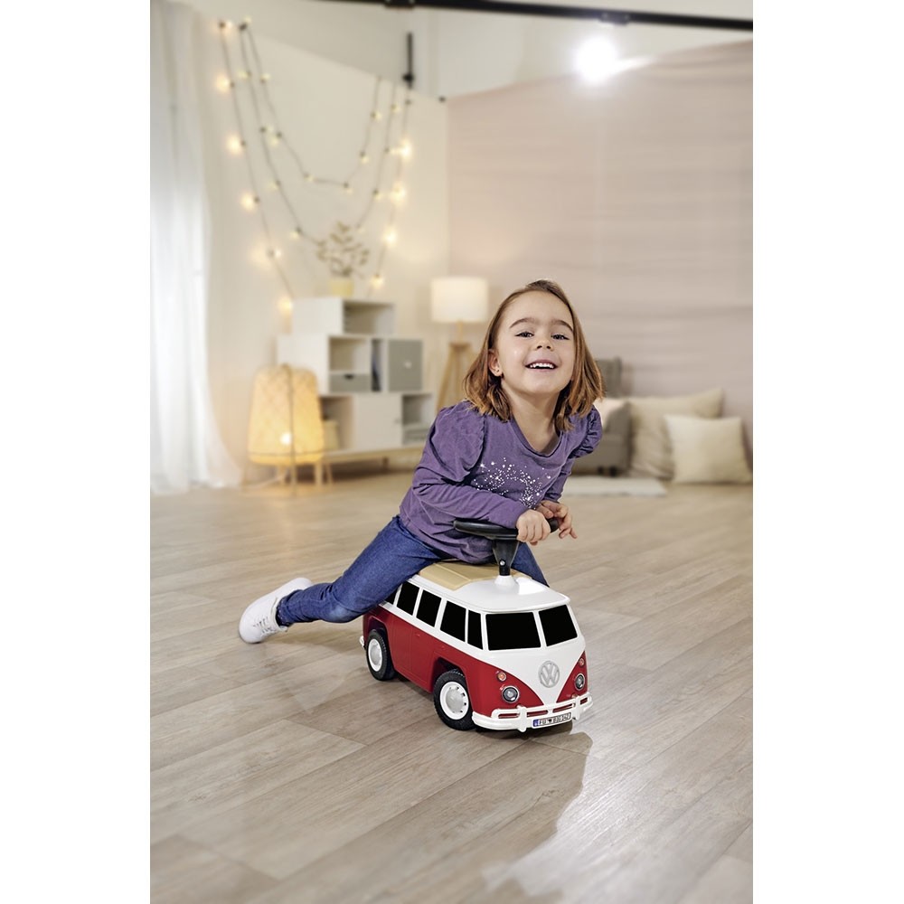 Masinuta Big Baby VW T1 Rosu, Licenta Volkswagen - imagine 5