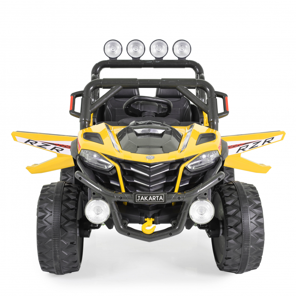 Moni Jakarta 4x4 12V, Masinuta Electrica Jeep, Galben - imagine 5