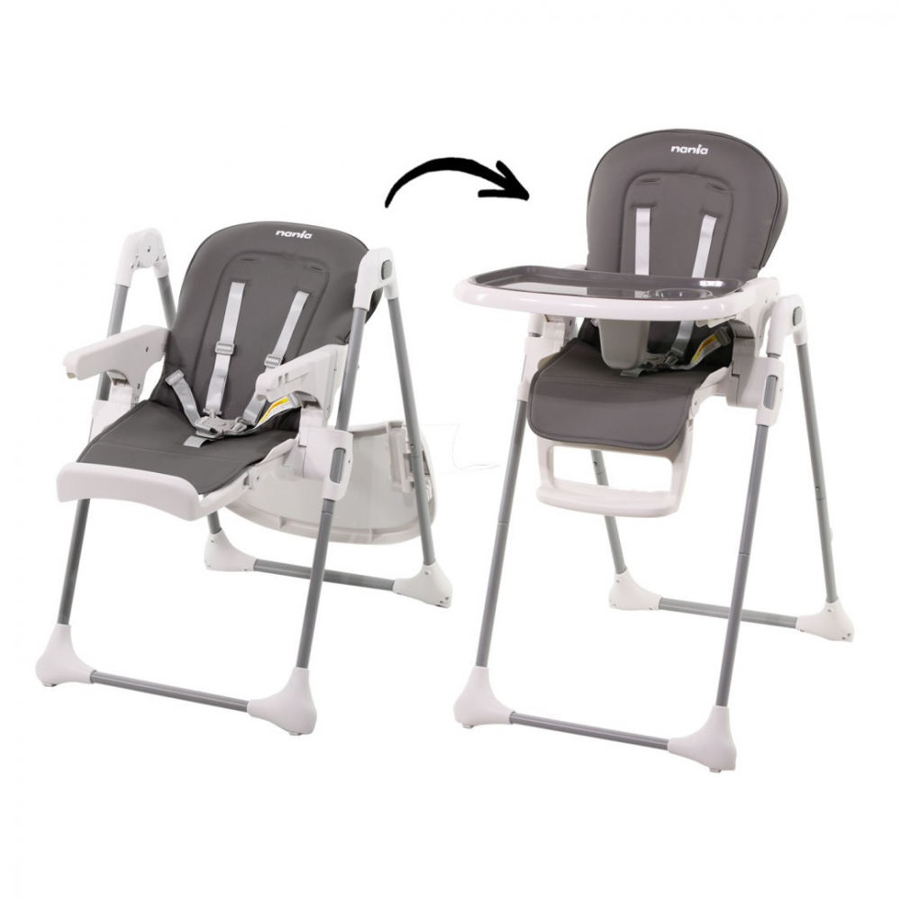 Scaun de masă Nania Bianca Grey, Practic și Modern