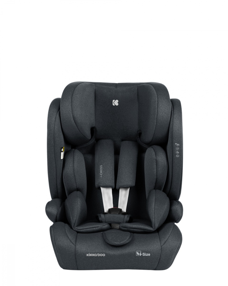 KikkaBoo i-Cross i-SIZE, ISOFIX, Gri Închis
