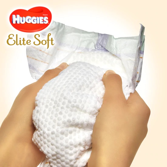 Huggies Elite Soft 4-6kg, 66buc - Confort Premium - imagine 3