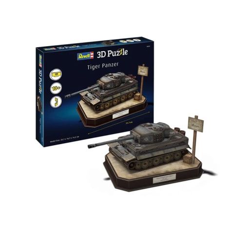 Puzzle 3D Tanc Tiger I Revell - Model Autentic