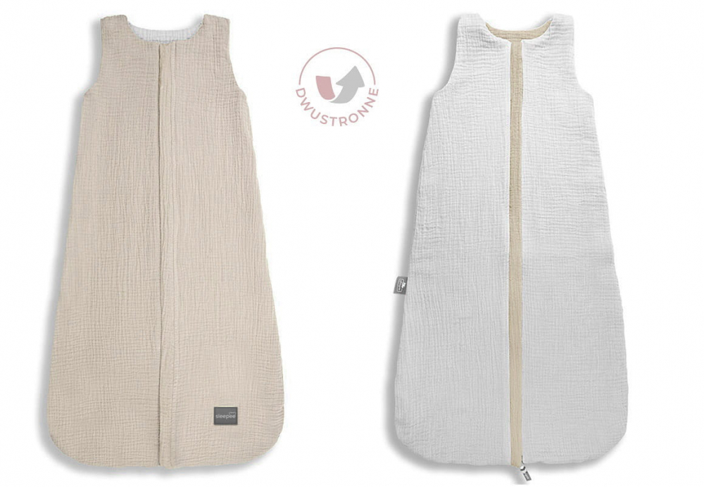 Sac dormit muselin reversibil Nor pufos 4-24 luni - imagine 2