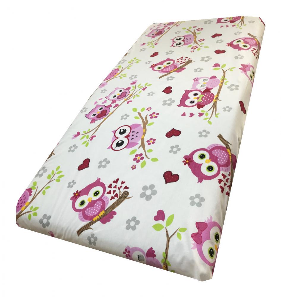 Cearsaf Elastic Bumbac 140x70 Deseda Bufnite
