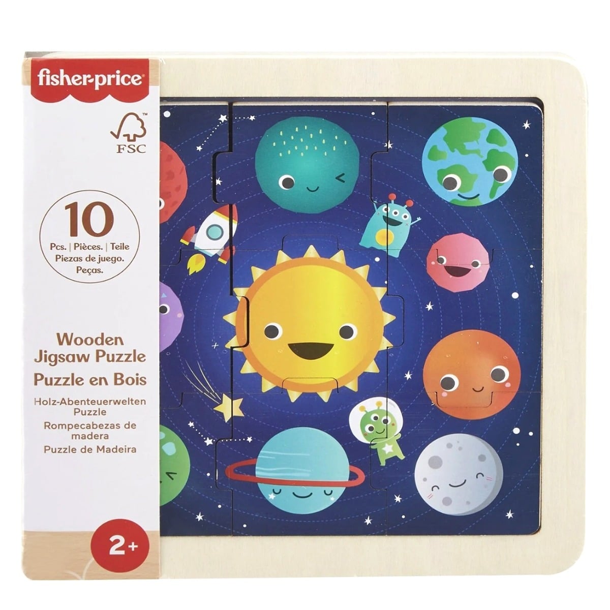 Puzzle Lemn Fisher Price Cosmos 9 Piese
