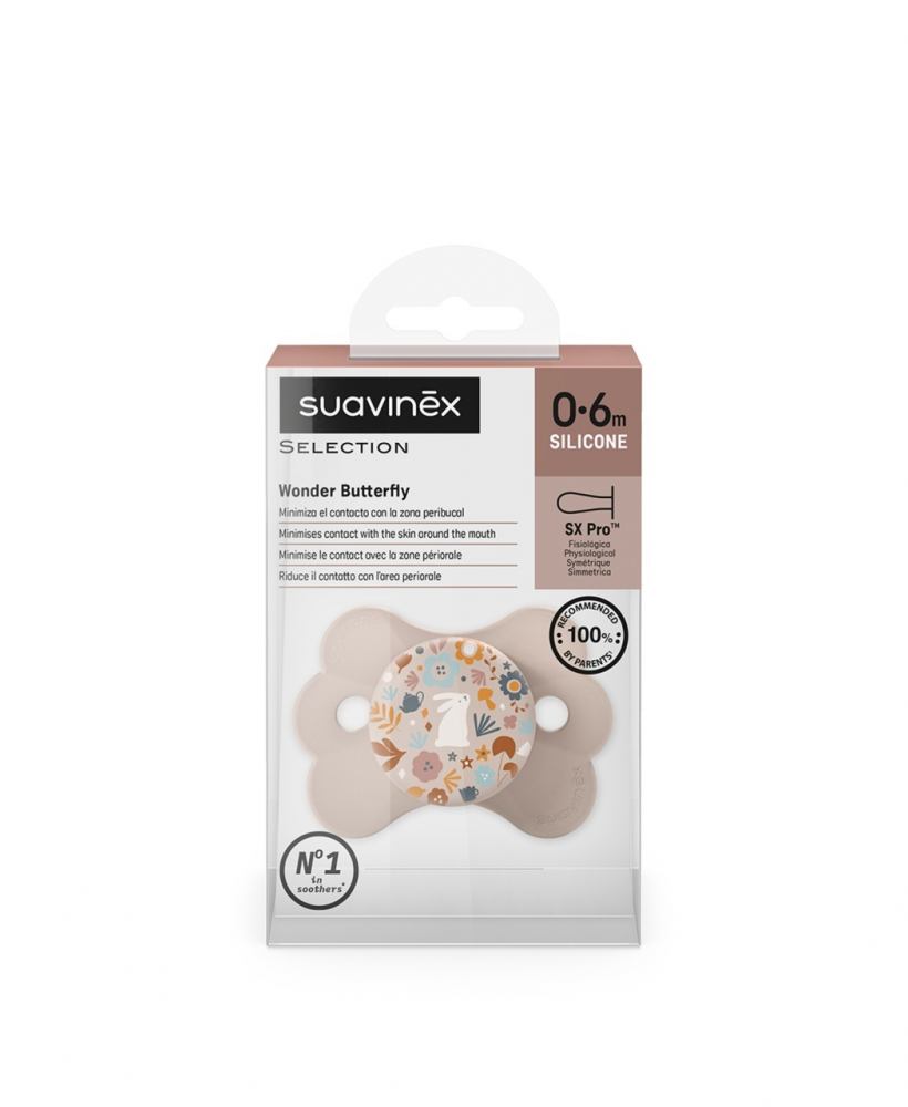 Suzeta Suavinex 0-6l Roz Butterfly