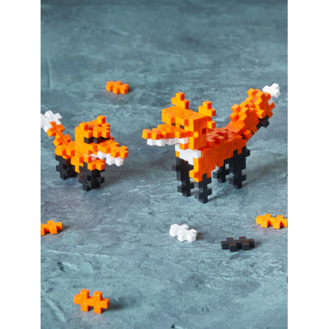 Set Constructie Plus-Plus Vulpe 100 Piese - imagine 4