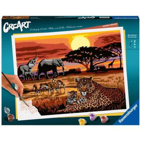 Ravensburger CreArt Pictură Peisaj Savannah