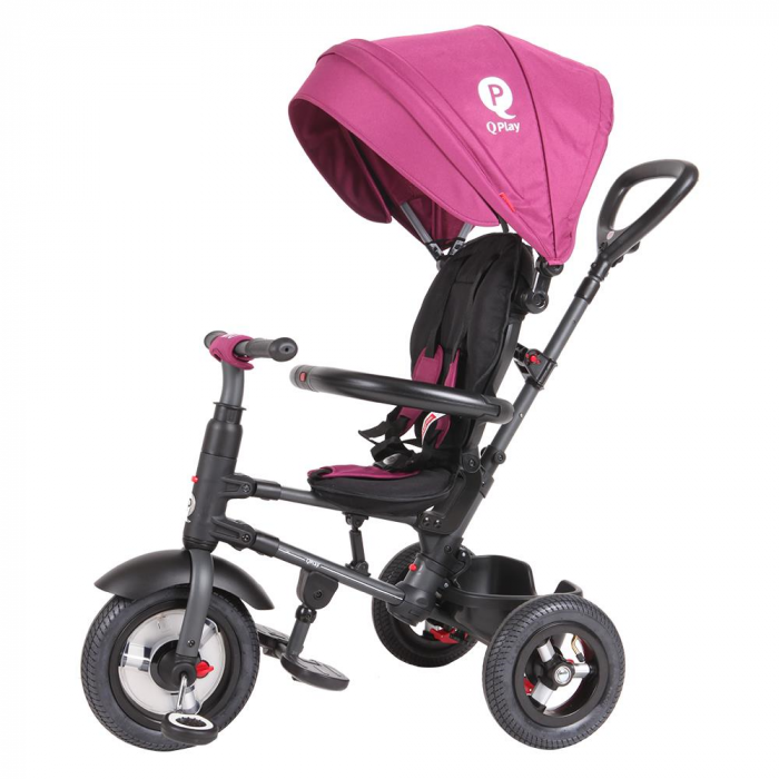 Tricicleta Qplay Rito Rubber Violet, Cauciuc Solid