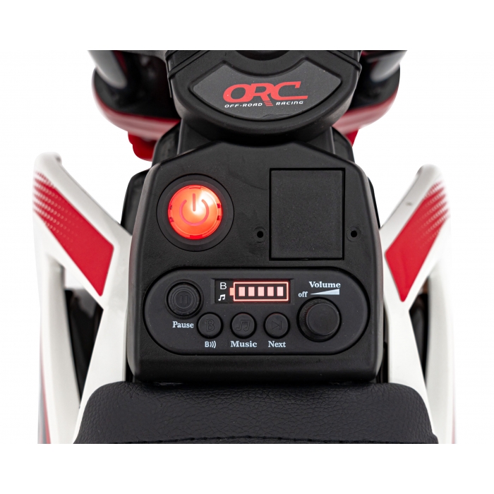 Motocicleta Electrica Ramiz Rosu Copii - imagine 3